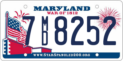 MD license plate 7MD8252