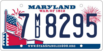 MD license plate 7MD8295