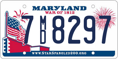 MD license plate 7MD8297