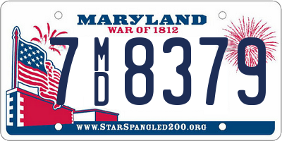 MD license plate 7MD8379