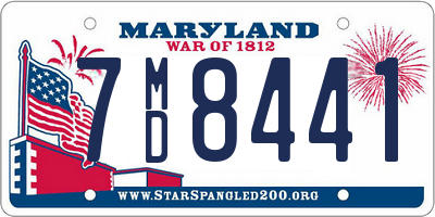 MD license plate 7MD8441