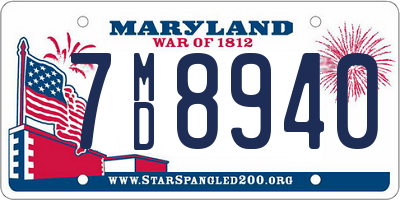 MD license plate 7MD8940