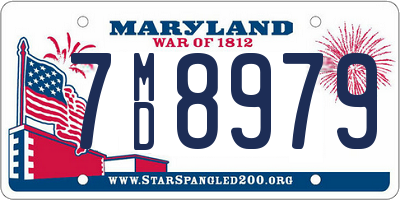 MD license plate 7MD8979