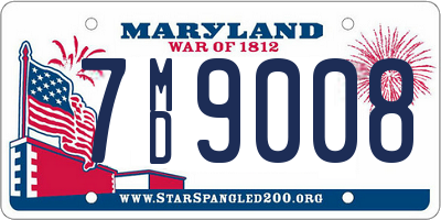 MD license plate 7MD9008