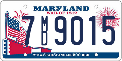 MD license plate 7MD9015