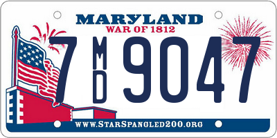 MD license plate 7MD9047