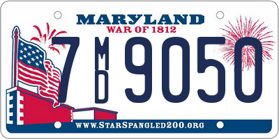 MD license plate 7MD9050