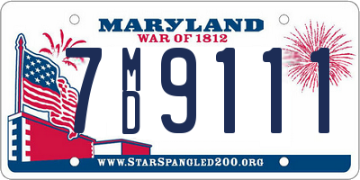 MD license plate 7MD9111