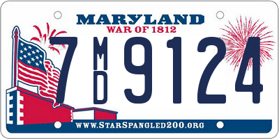 MD license plate 7MD9124