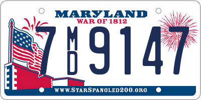 MD license plate 7MD9147