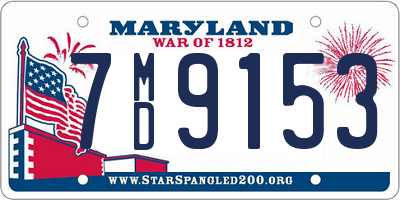 MD license plate 7MD9153