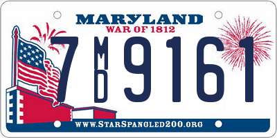 MD license plate 7MD9161