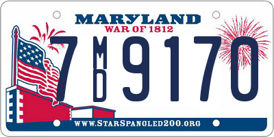 MD license plate 7MD9170