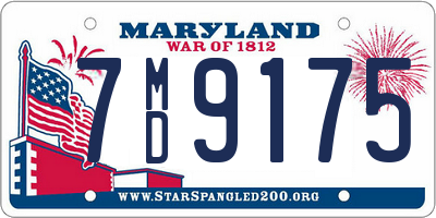 MD license plate 7MD9175