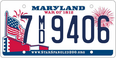 MD license plate 7MD9406