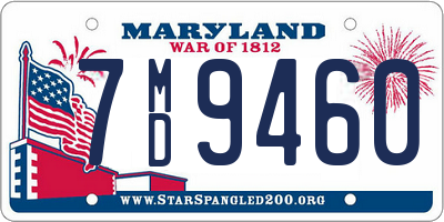 MD license plate 7MD9460