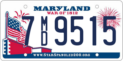 MD license plate 7MD9515