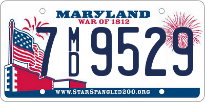 MD license plate 7MD9529