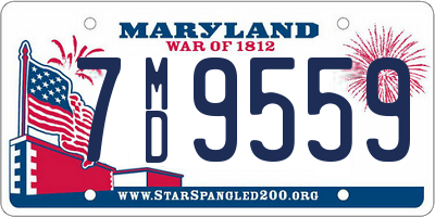 MD license plate 7MD9559