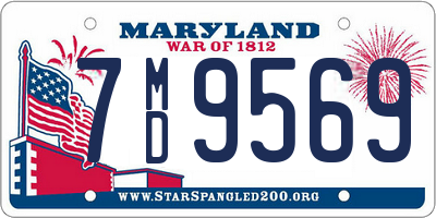 MD license plate 7MD9569