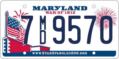 MD license plate 7MD9570