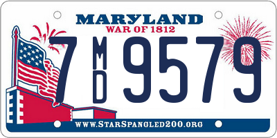 MD license plate 7MD9579