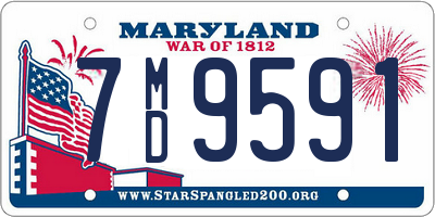 MD license plate 7MD9591