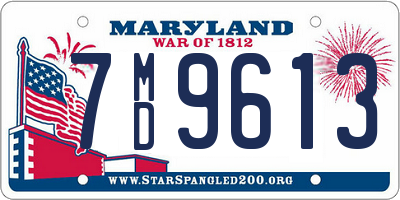 MD license plate 7MD9613