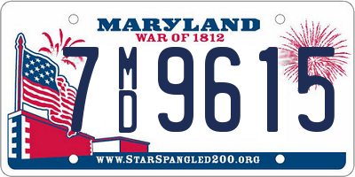 MD license plate 7MD9615