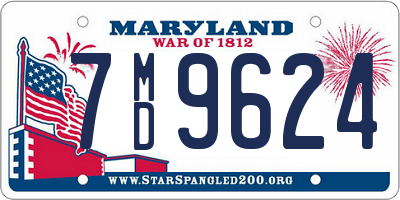 MD license plate 7MD9624