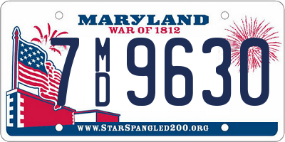 MD license plate 7MD9630