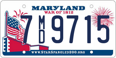 MD license plate 7MD9715