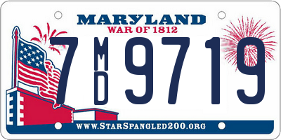 MD license plate 7MD9719