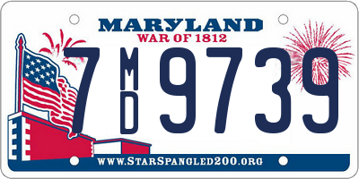 MD license plate 7MD9739