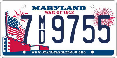 MD license plate 7MD9755