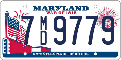 MD license plate 7MD9779