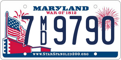 MD license plate 7MD9790