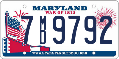 MD license plate 7MD9792