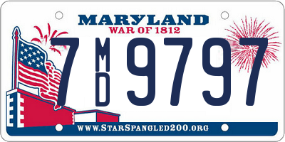 MD license plate 7MD9797