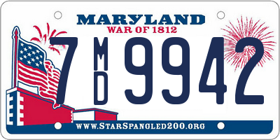 MD license plate 7MD9942