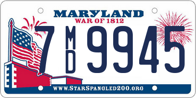 MD license plate 7MD9945