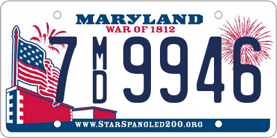 MD license plate 7MD9946