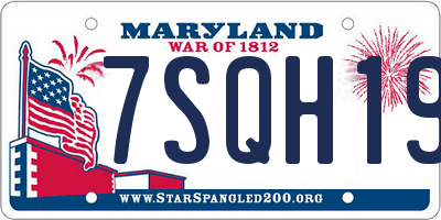 MD license plate 7SQH197