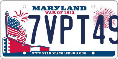 MD license plate 7VPT494