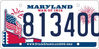 MD license plate 81340CE