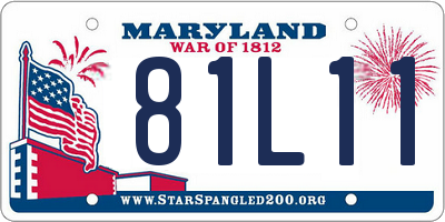 MD license plate 81L111