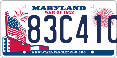 MD license plate 83C4105