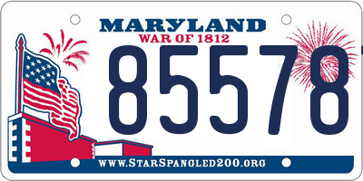 MD license plate 855787