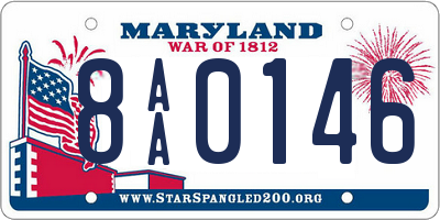 MD license plate 8AA0146