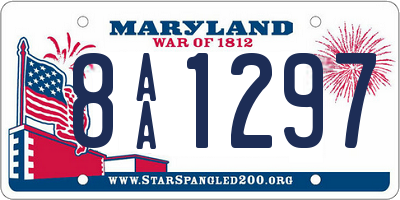 MD license plate 8AA1297